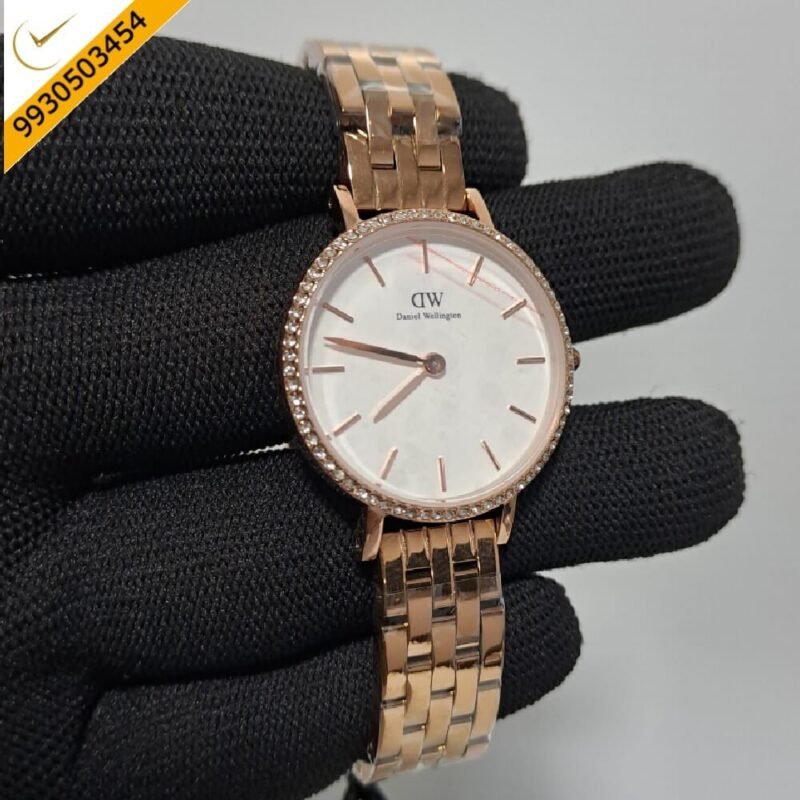 Daniel Wellington Ladies Petite Lumine White Dial Swiss Watch - Image 2
