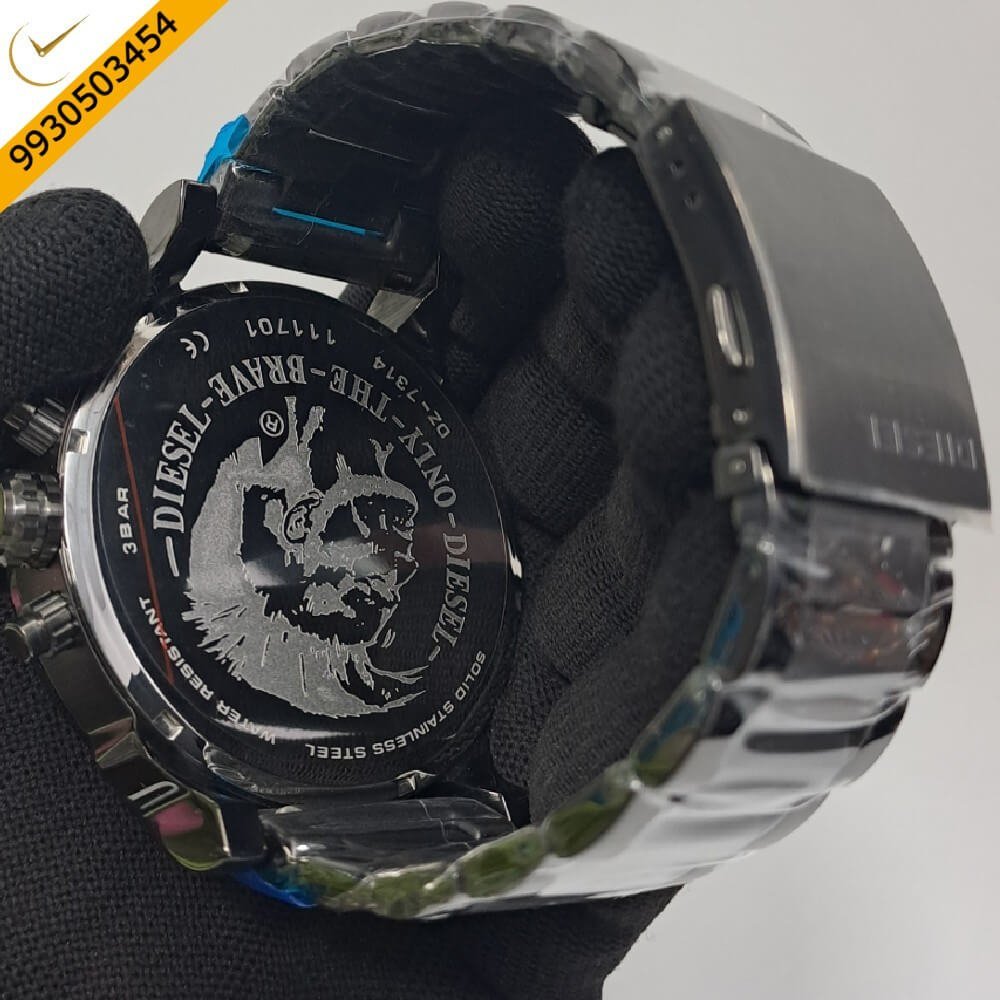 Diesel Big Daddy 10 Bar Blue Dial Watch - Image 4
