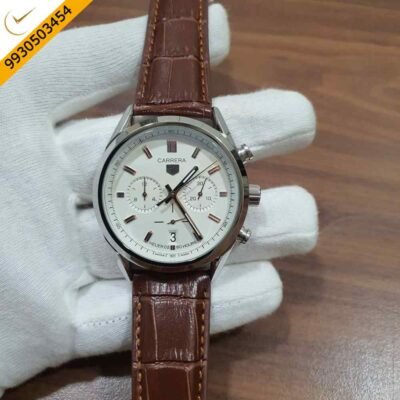 TAG Heuer Carrera Chronograph Limited Edition 600 White Dial Swiss Watch