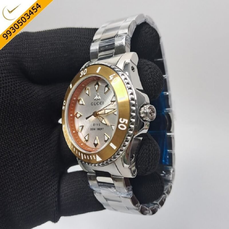 Gucci DIVE YA136357 White Dial Stainless Steel Swiss Watch - Image 2
