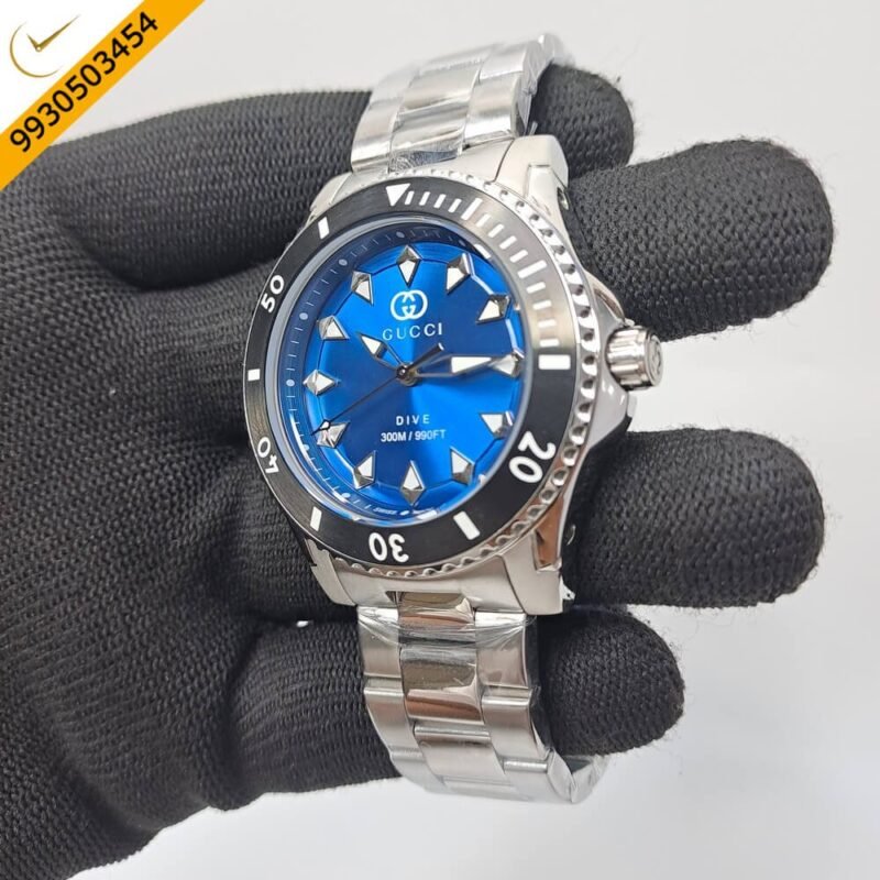 Gucci Dive YA136357 Blue Dial Stainless Steel Swiss Watch - Image 2