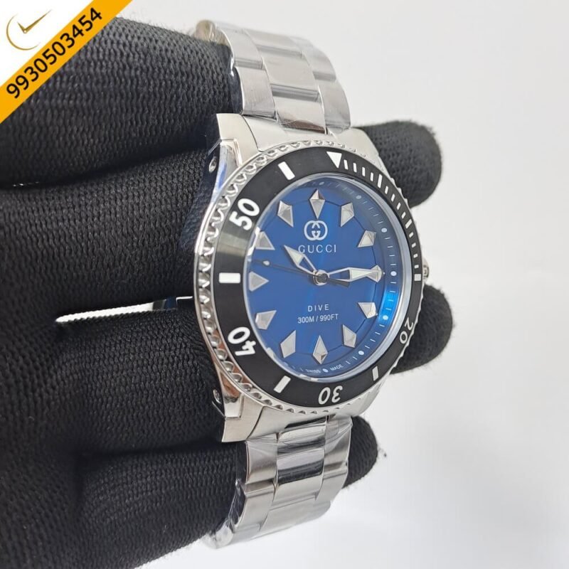 Gucci Dive YA136357 Blue Dial Stainless Steel Swiss Watch - Image 3