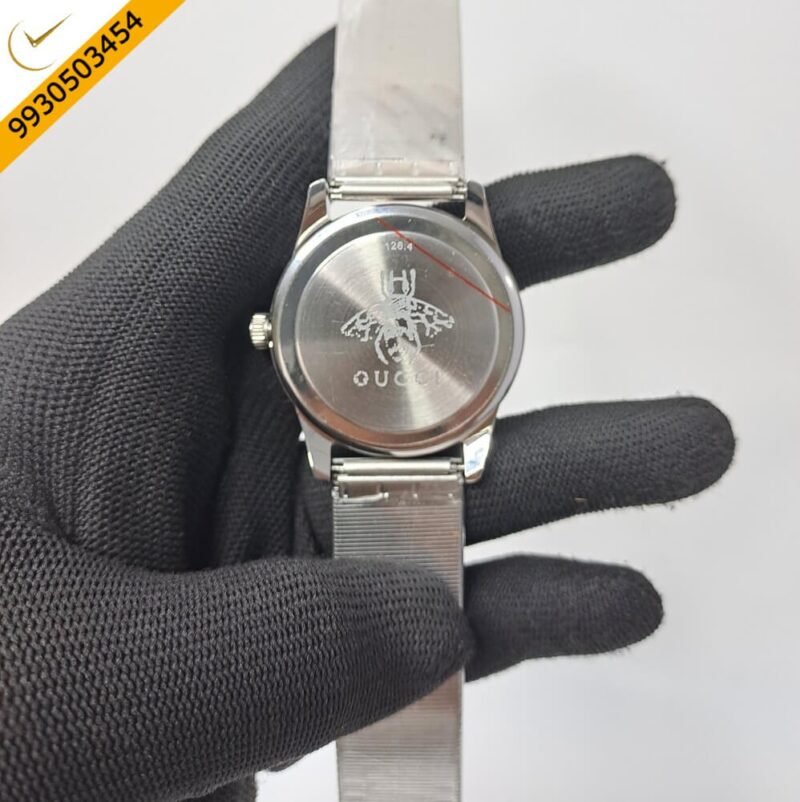 Gucci G- Timeless Stainless Steel Grey Dial Swiss Watch - Image 4