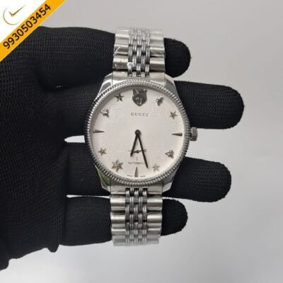 Gucci G-Timeless YA126356 Auto Back Open White Dial Automatic Watch