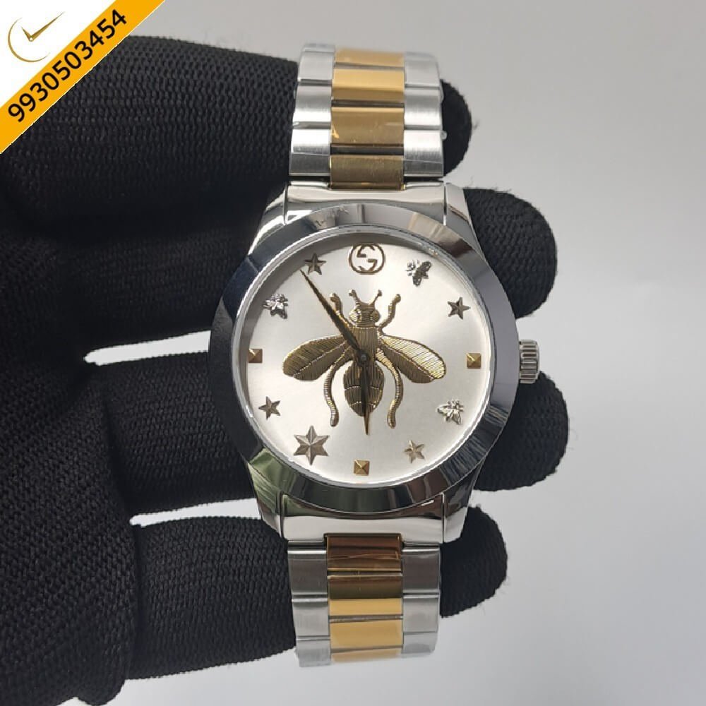 Gucci G-Timeless YA1265024 White Dial Stainless Steel Swiss Watch