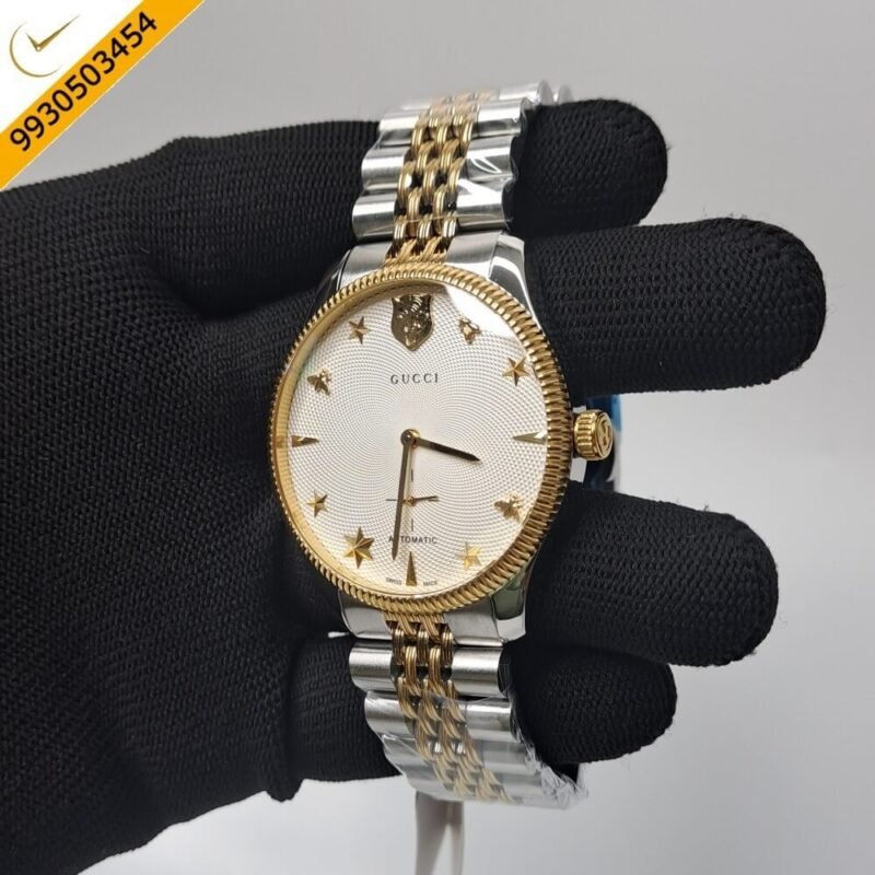 Gucci G-Timeless YA126356 Auto Back Open White Dial Automatic Watch - Image 2