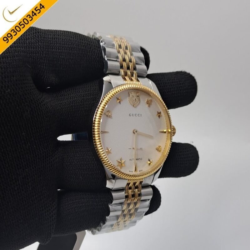 Gucci G-Timeless YA126356 Auto Back Open White Dial Automatic Watch - Image 3