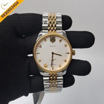 Gucci G-Timeless YA126356 Auto Back Open White Dial Automatic Watch