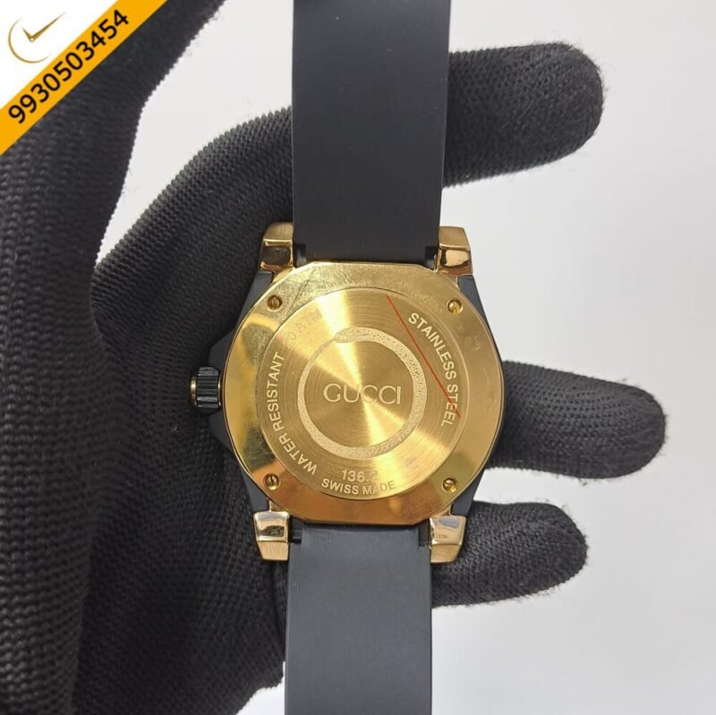 Gucci Snake DIVE YA136219 Black Snake Motif Dial Swiss Watch - Image 4