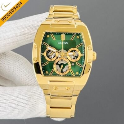 Guess Phoenix Steel Green Dial Chronograph Movement Swiss Watch