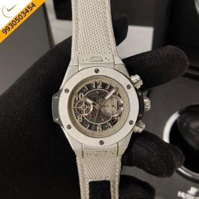 Hublot Big Bang UNICO ESSENTIAL Grey Dial Grey Nylon Strap Swiss Watch