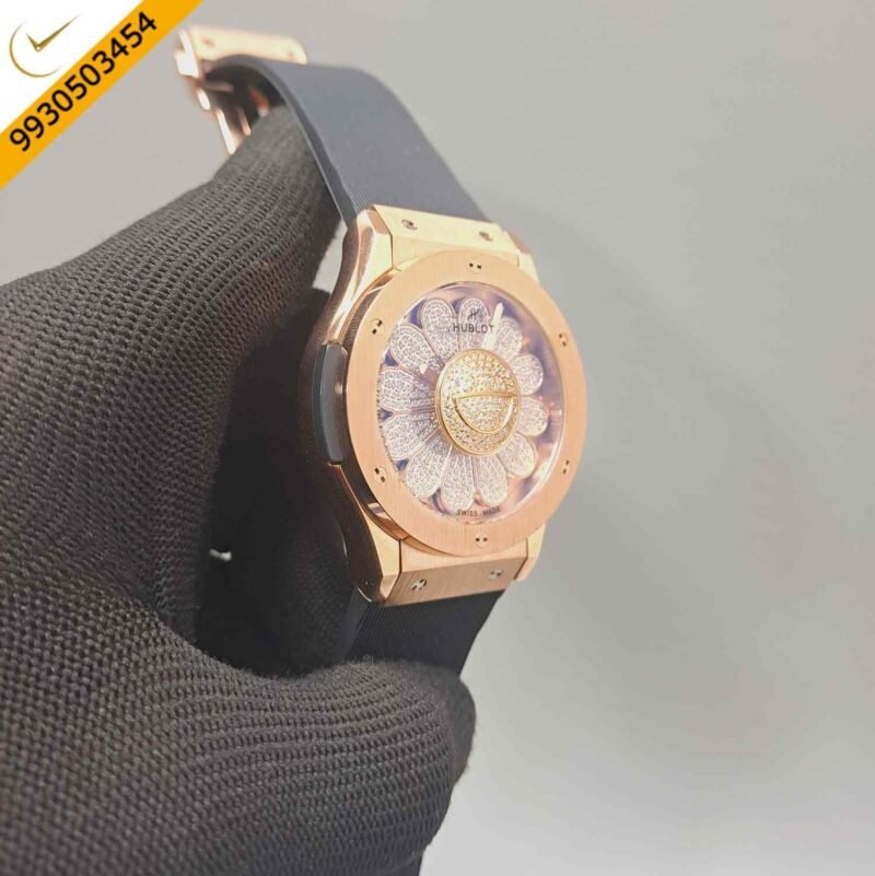 HUblot Classic Fusion Takashi Murakami Sunflower Dial Swiss Automatic Watch - Image 3