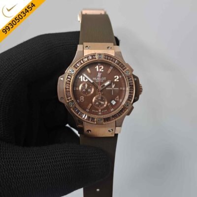 Hublot Big Bang Cappuccino Chronograph Brown Dial Rubber Strap Swiss Watch