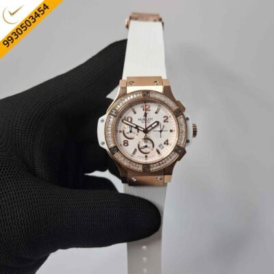 Hublot Big Bang Cappuccino Chronograph White Dial Rubber Strap Swiss Watch