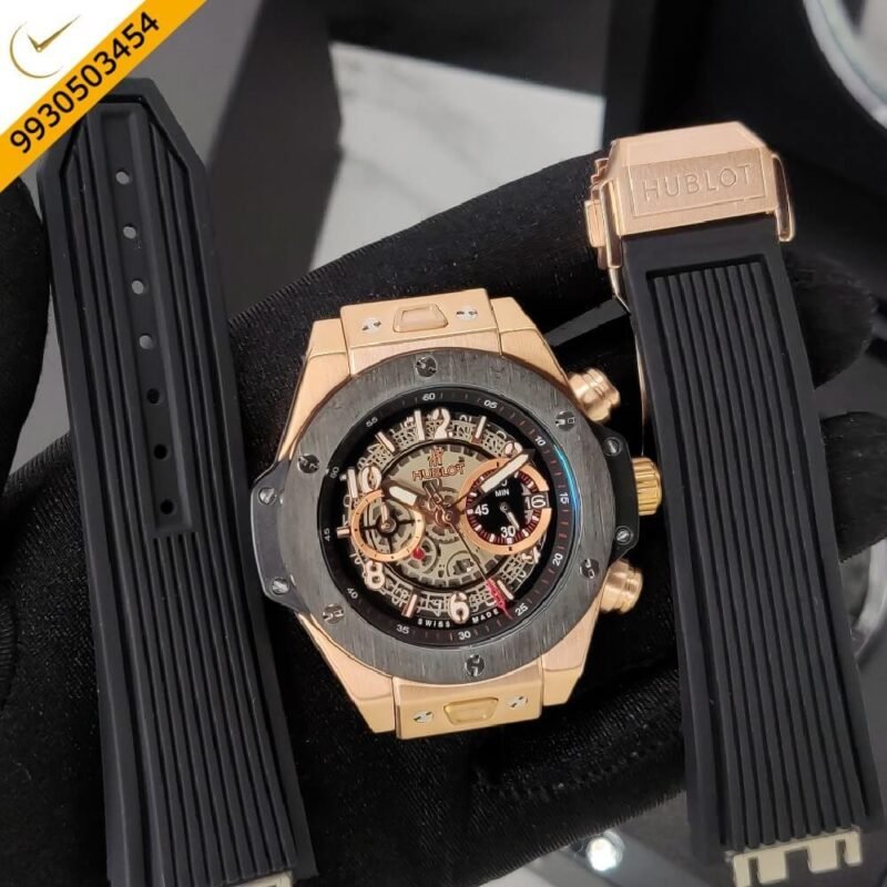 Hublot Big-Bang UNICO King Black Dial Black Rubber Strap Swiss Watch - Image 2