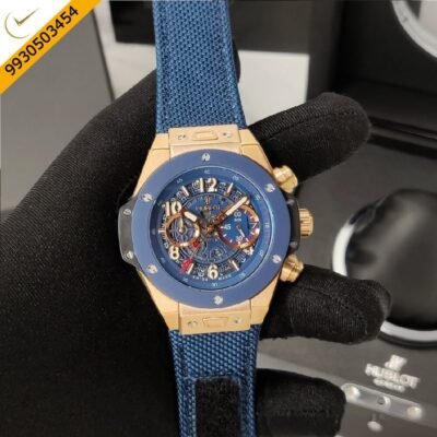 Hublot Big Bang UNICO SORAI Blue Dial Blue Nylon Strap Swiss Watch