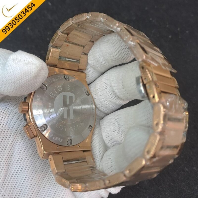 Hublot Classic Fusion Chronograph Rose Gold Black Dial Watch - Image 4
