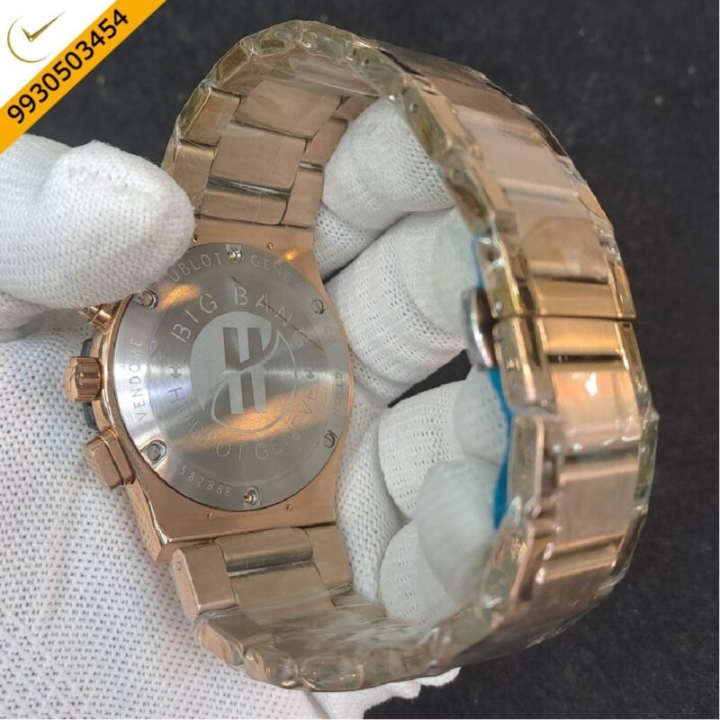 Hublot Classic Fusion Chronograph Rose Gold Black Dial Watch - Image 4
