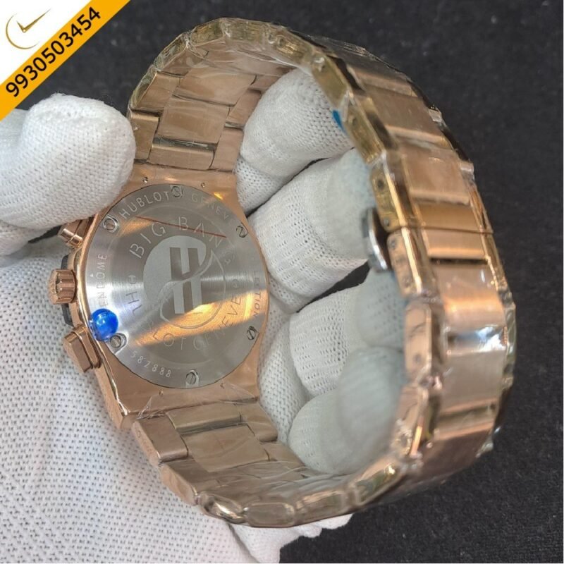 Hublot Classic Fusion Chronograph Rose Gold White Dial Watch - Image 4