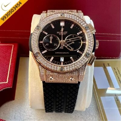 Hublot Classic Susion Chronograph King Black Dial Swiss ETA HUB1153 Self-winding Chronograph Movement Watch