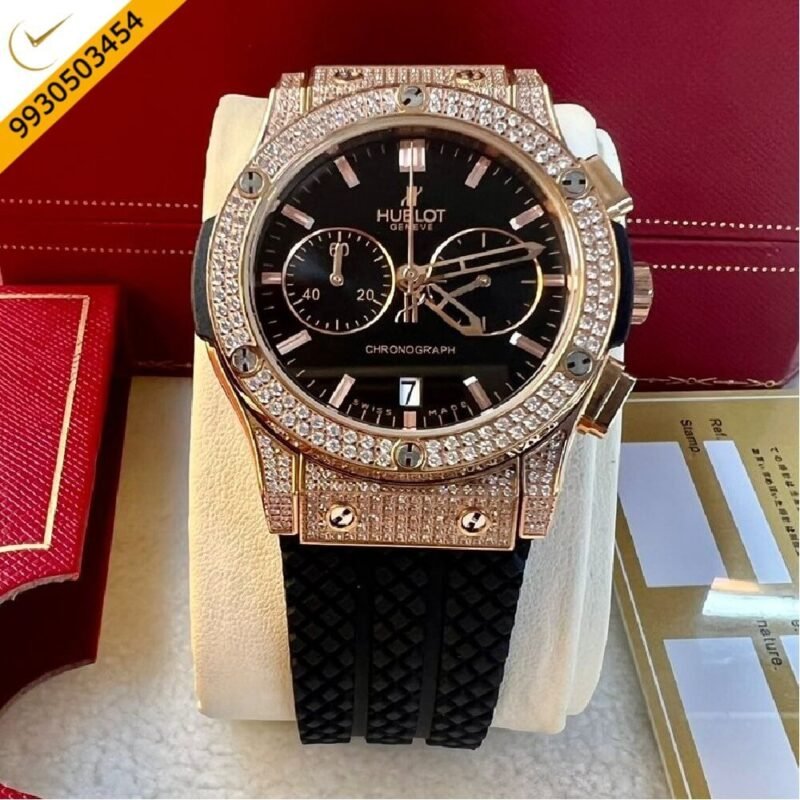 Hublot Classic Susion Chronograph King Black Dial Swiss ETA HUB1153 Self-winding Chronograph Movement Watch