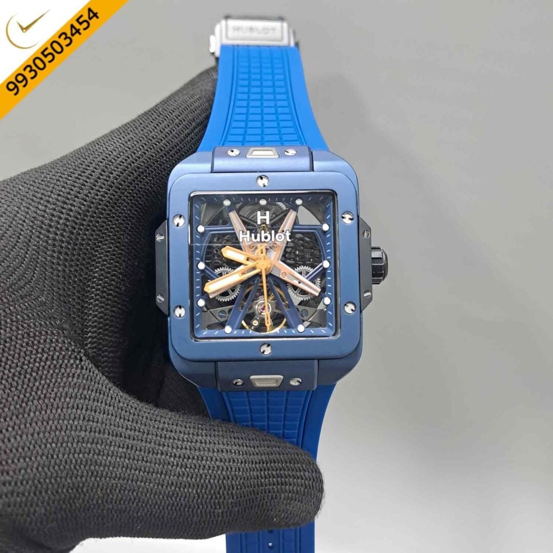 Hublot Square Bang Unico King Tourbillon Blue Edition Swiss Automatic Watch