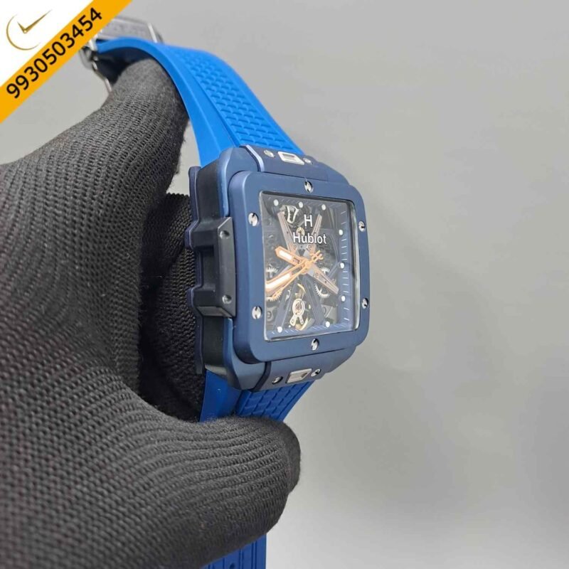 Hublot Square Bang Unico King Tourbillon Blue Edition Swiss Automatic Watch - Image 3