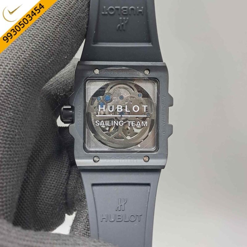 Hublot Square Bang Unico King Tourbillon Full Black Edition Swiss Automatic Watch - Image 4