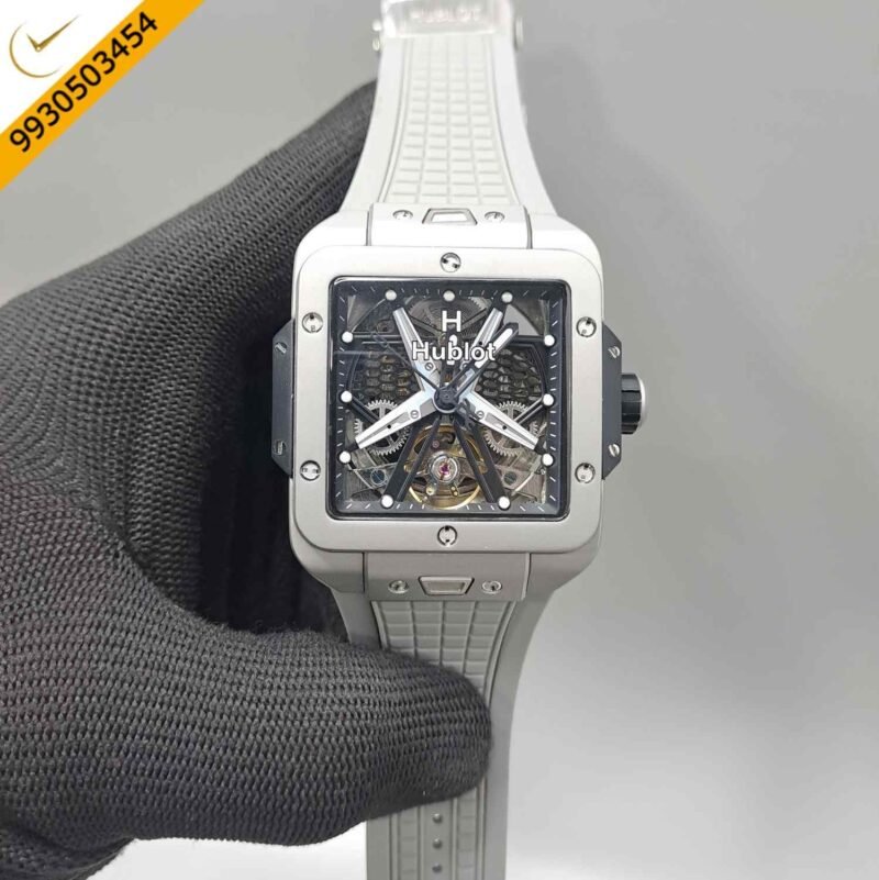 Hublot Square Bang Unico King Tourbillon Full Grey Edition Swiss Automatic Watch