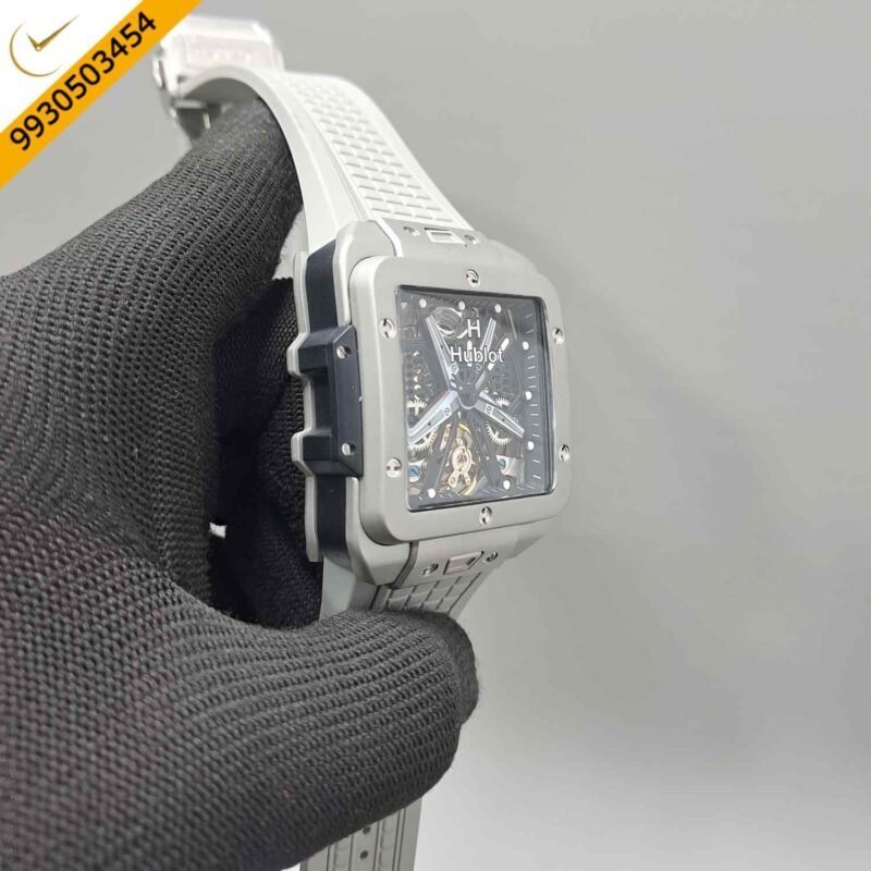 Hublot Square Bang Unico King Tourbillon Full Grey Edition Swiss Automatic Watch - Image 3