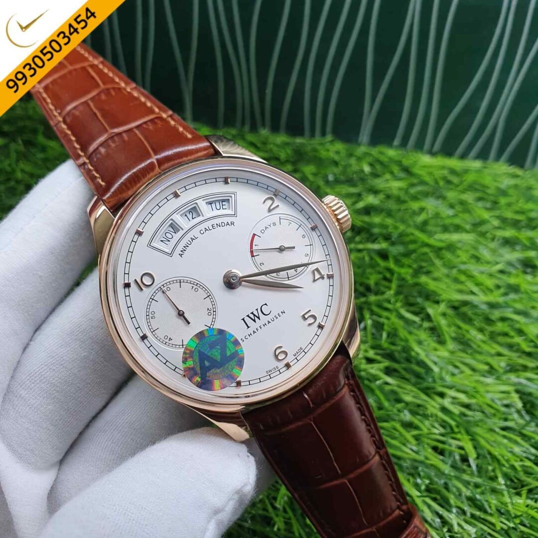 IWC Portugieser Annual Calendar Swiss ETA 7750 Valjoux Automatic Movement Watch