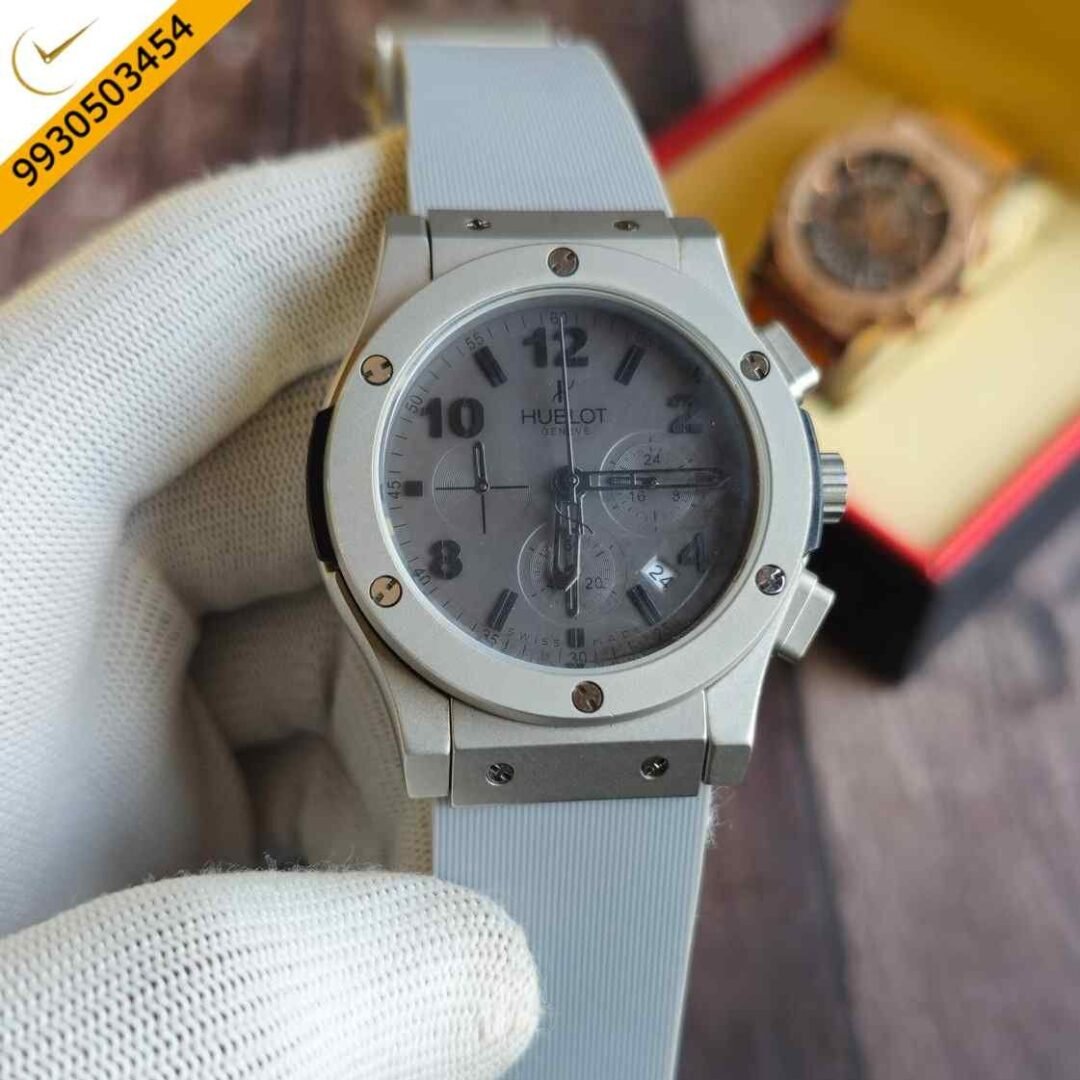 Hublot Vendom 3 Chronograph Full Grey Rubber Strap Watch