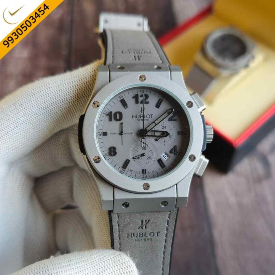 Hublot Vendom 3 Chronograph Full Grey Leather Strap Watch