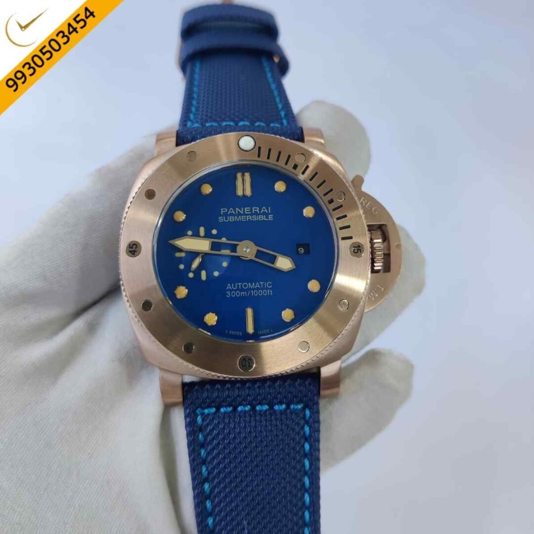 Luminor Panerai Submersible 300m Blue Dial Swiss ETA Automatic Watch