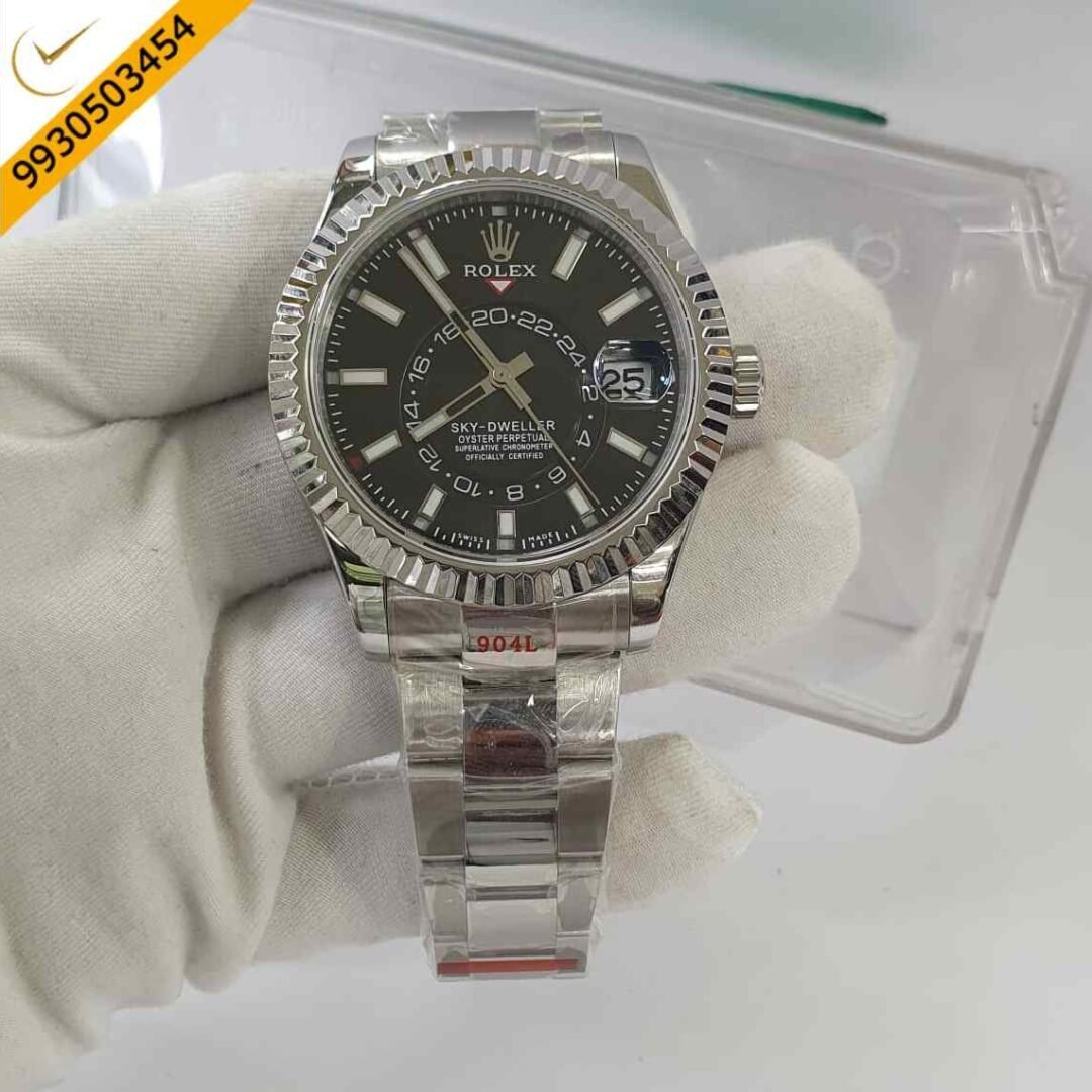 Rolex Sky-Dweller Black Dial Swiss ETA Calibre 9001 Automatic Movement Watch