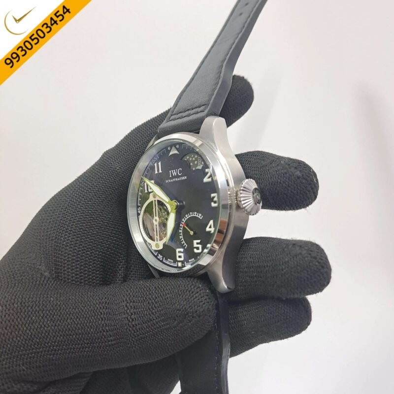 IWC Big Pilot’s Constant-Force Tourbillon Edition Black Dial Black Leather Swiss Automatic Watch - Image 2
