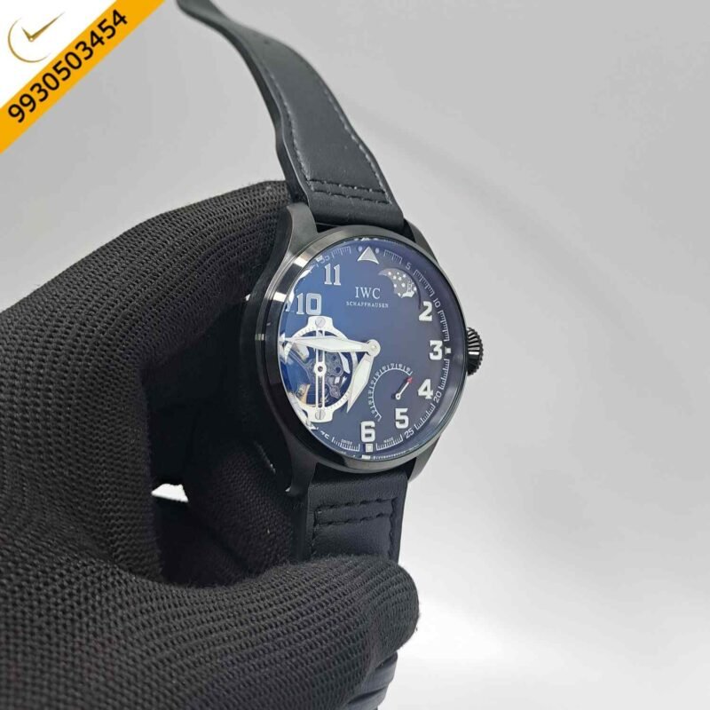 IWC Moonphase Big Pilot Full Black  Edition Swiss Automatic Watch - Image 3