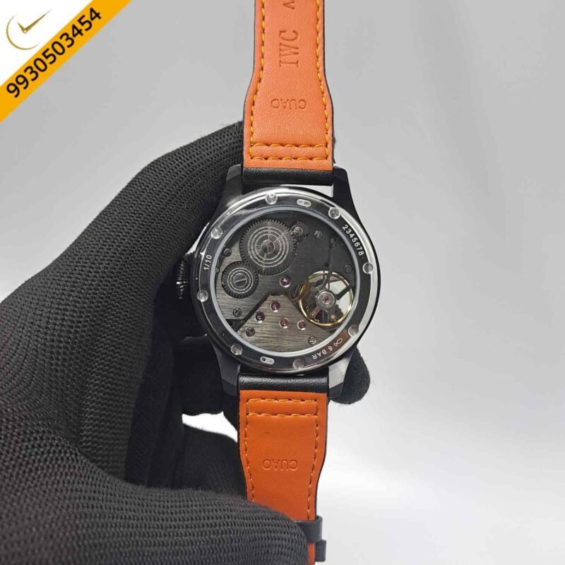 IWC Moonphase Big Pilot Full Black  Edition Swiss Automatic Watch - Image 4