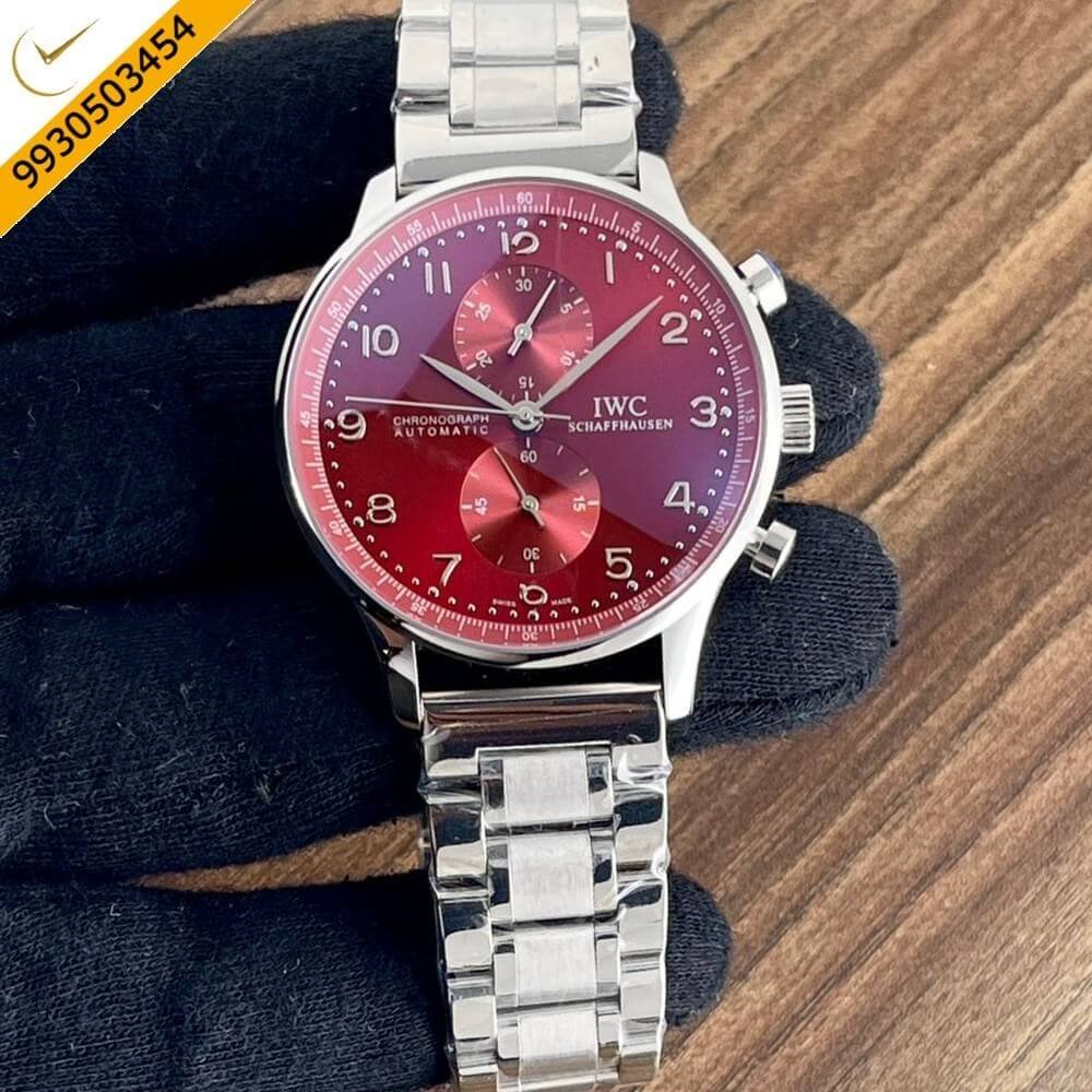 IWC Portugieser White Red Automatic Watch