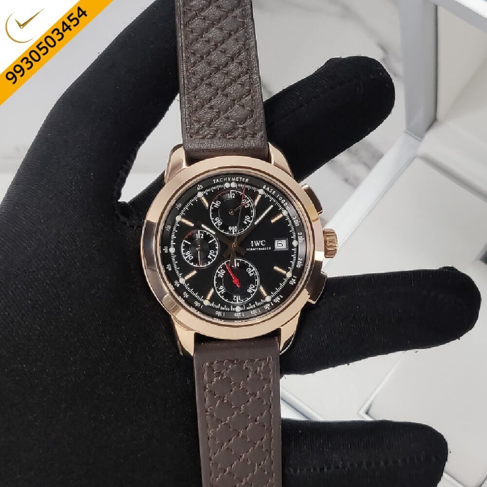 IWC Schaffhausen Ingenieur Chronograph Black Dial Automatic Watch