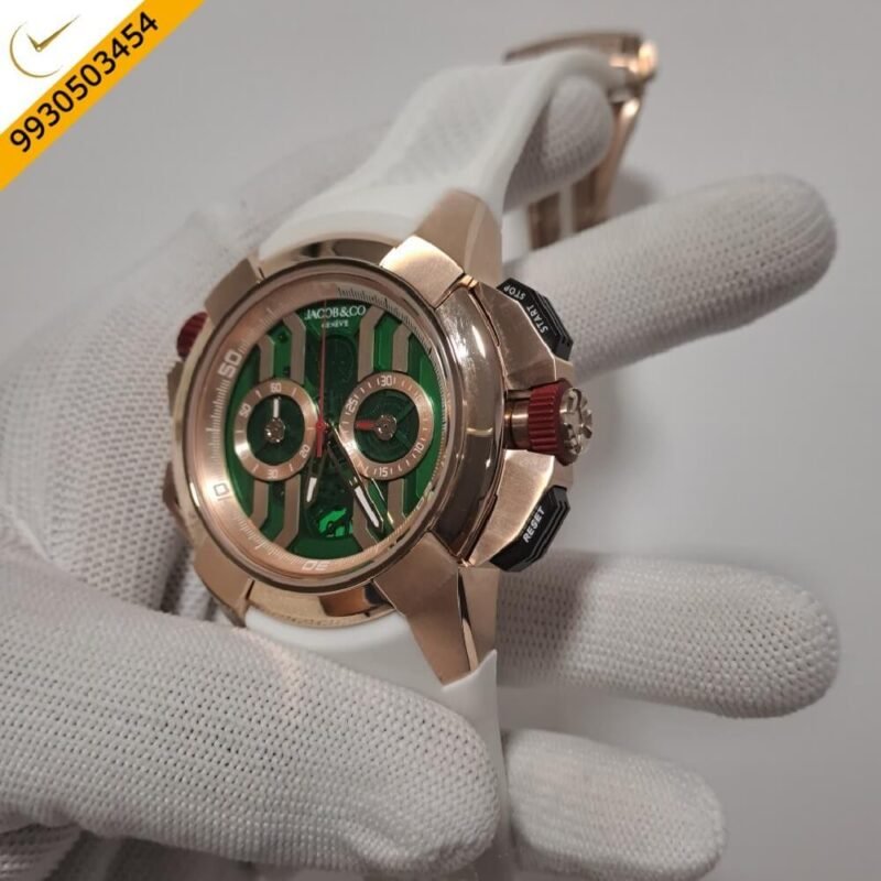 Jacob & Co Epic X Chronograph Green Dial Watch - Image 3