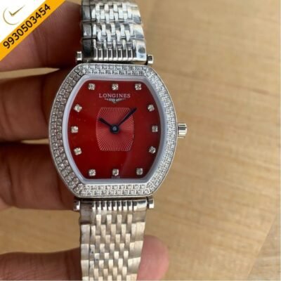 LONGINES LA GRANDE CLASSIQUE Silver Red DIAMOND Watch