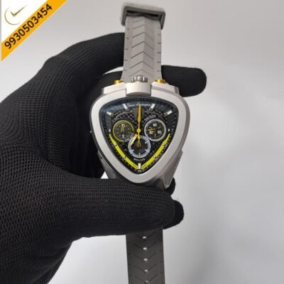 Lamborghini Spyder Chronograph Full Grey Yellow Marker Grey Strap Limited Edition Swiss Watch