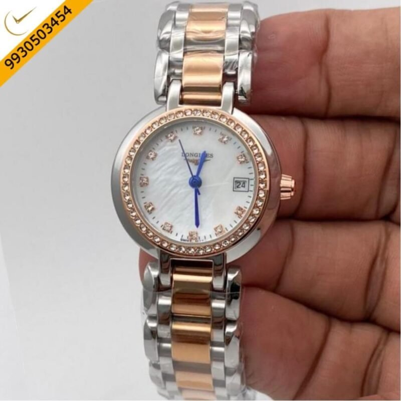 Longines Primaluna Dual Tone Diamond Bazel Watch