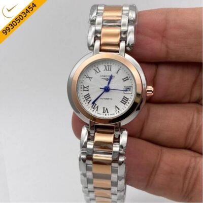 Longines Primaluna Dual Tone Roman Marking White Dial  Watch