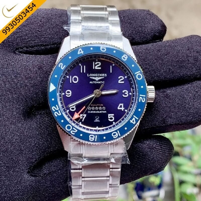 Longines Spirit Zulu Time Blue Dial Swiss Automatic Watch