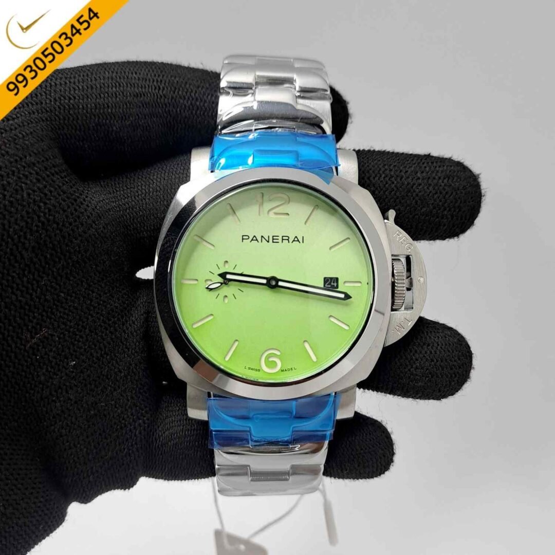 Luminor Panerai Steel Due Pastello Green Dial Limited Edition Swiss Automatic Watch