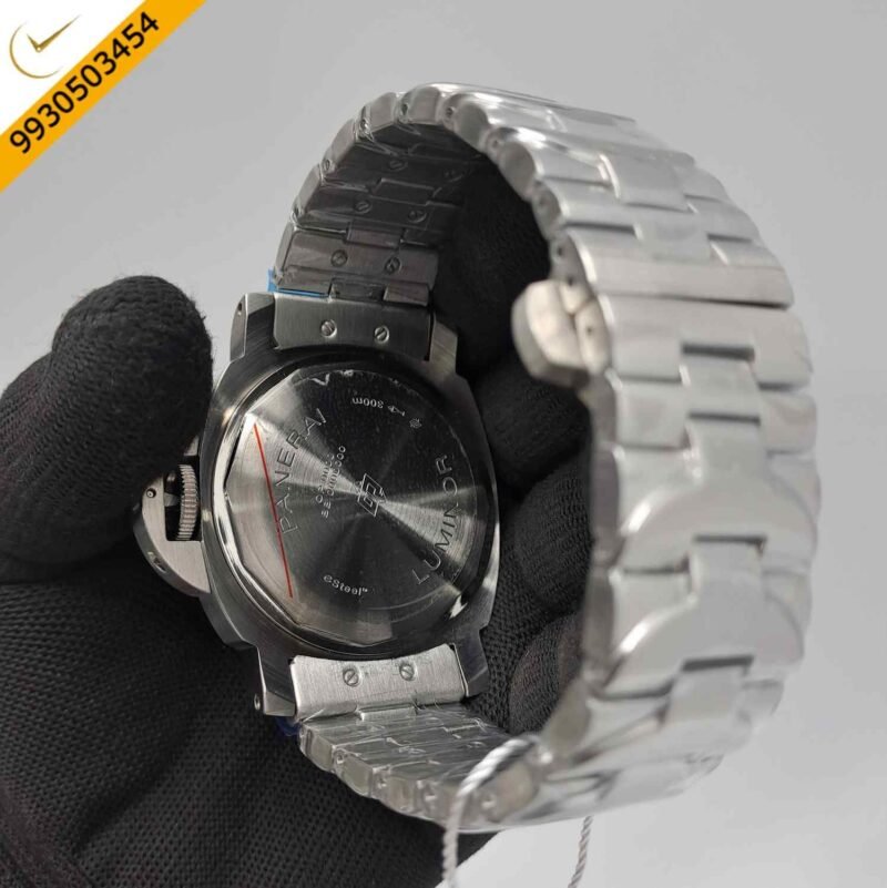 Luminor Panerai Steel Due Pastello Pink Dial Limited Edition Swiss Automatic Watch - Image 4
