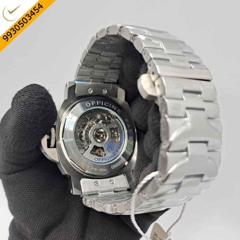 Luminor Panerai Steel Due Pastello Red Dial Limited Edition Swiss Automatic Watch - Image 4
