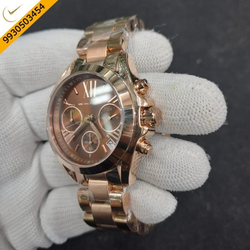 Michael Kors Analog Full Rose Gold Swiss Watch - Image 3